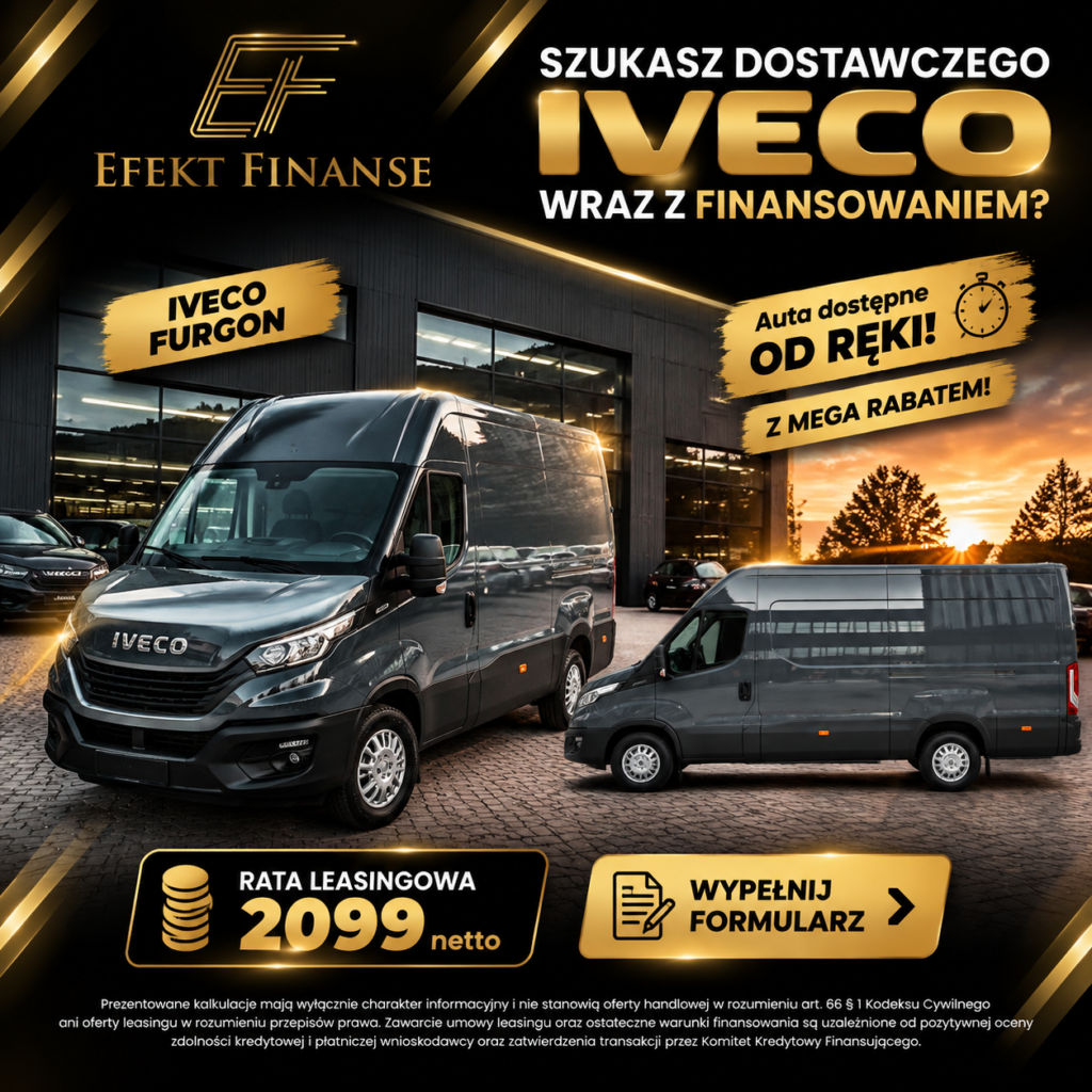 Grafika oferty IVECO — furgon