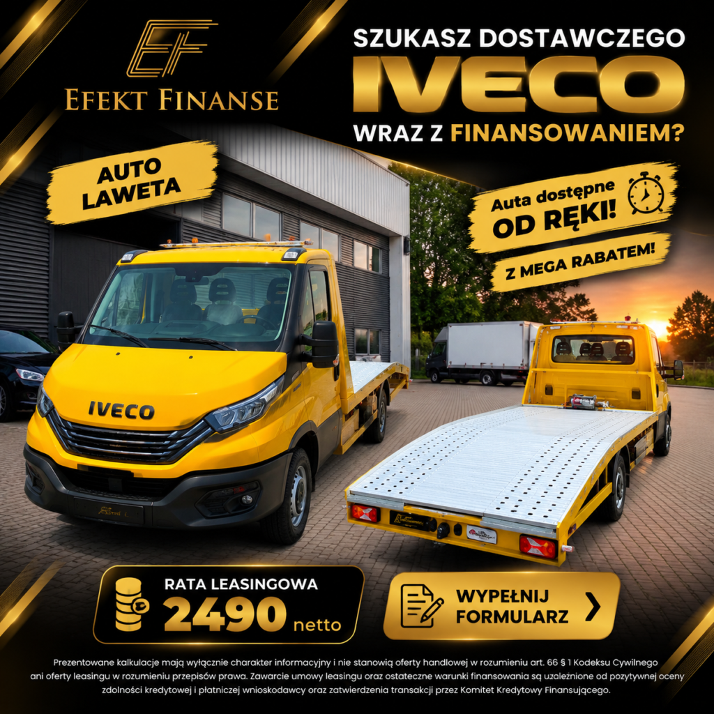 Grafika oferty IVECO — autolaweta